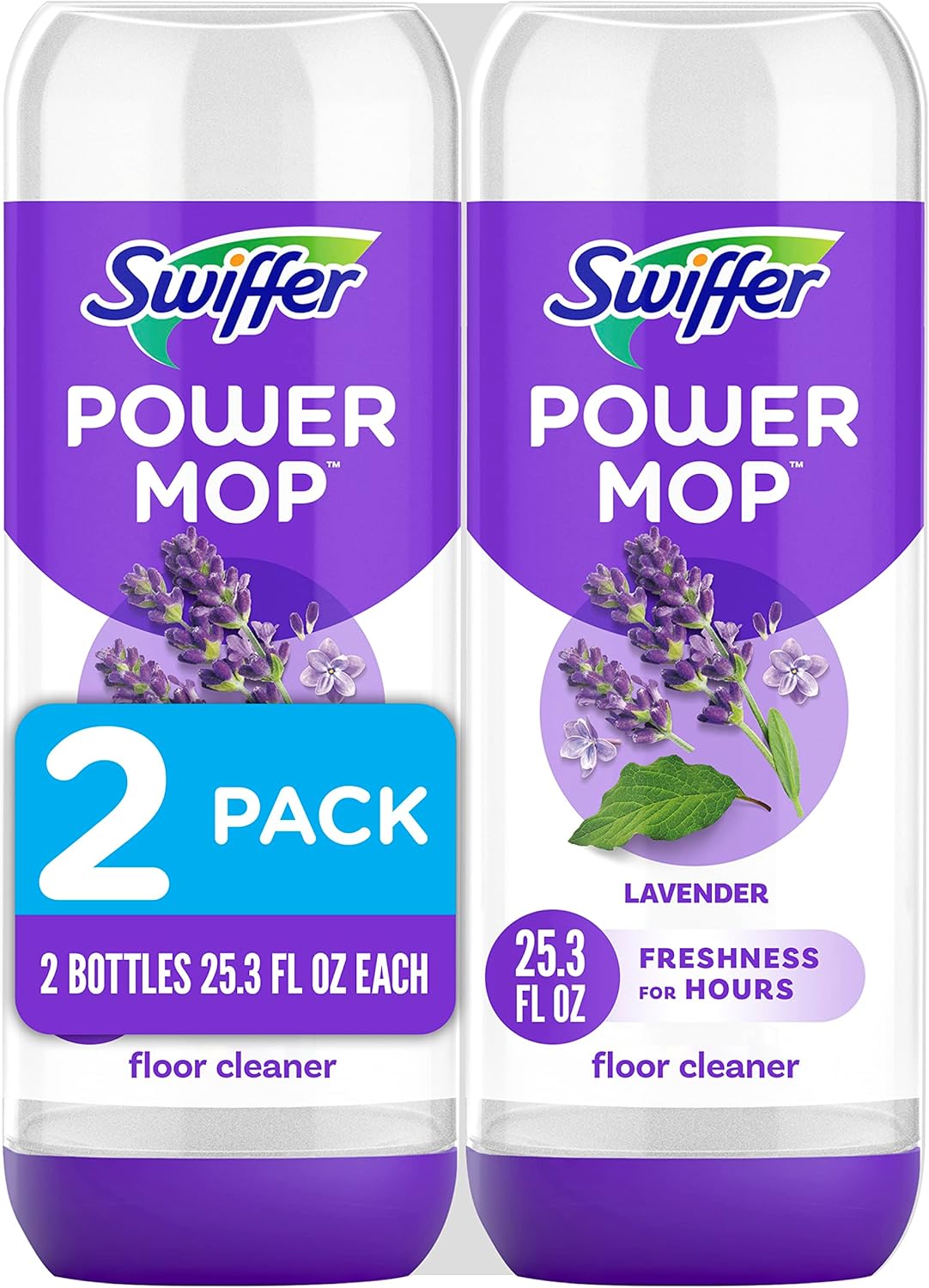 Swiffer Power Mop Refill Solution, Floor Cleaner For Mopping Tile, Vinyl, Laminate, Wood In Home, Bathroom, Kitchen, All Purpose Multi Surface Solution For Floor Cleaning, Lavender Scent, 50.6ozB0C1RR5GZ5